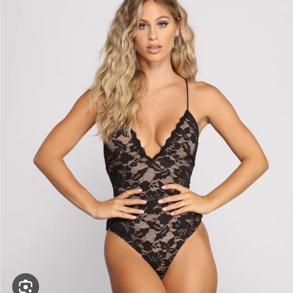 Windsor Black Lace Bodysuit